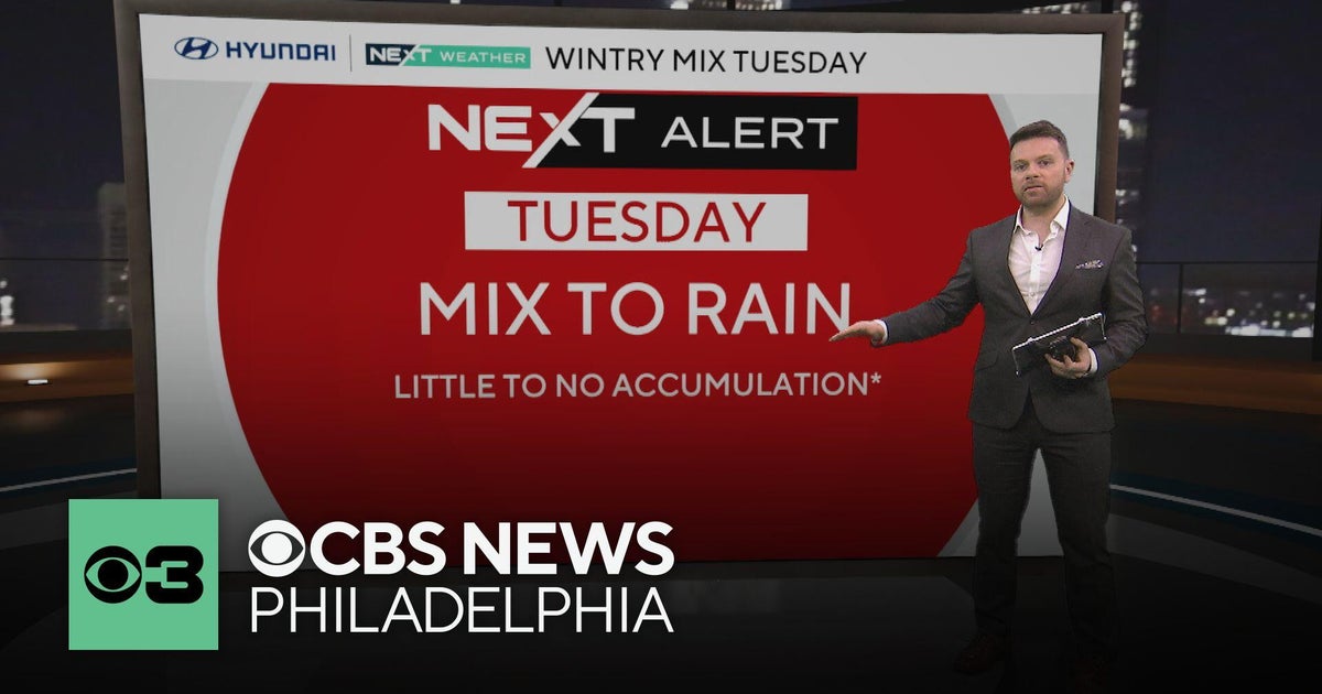 NEXT weather maker brings wintry mix, rain to Philadelphia area - CBS ...