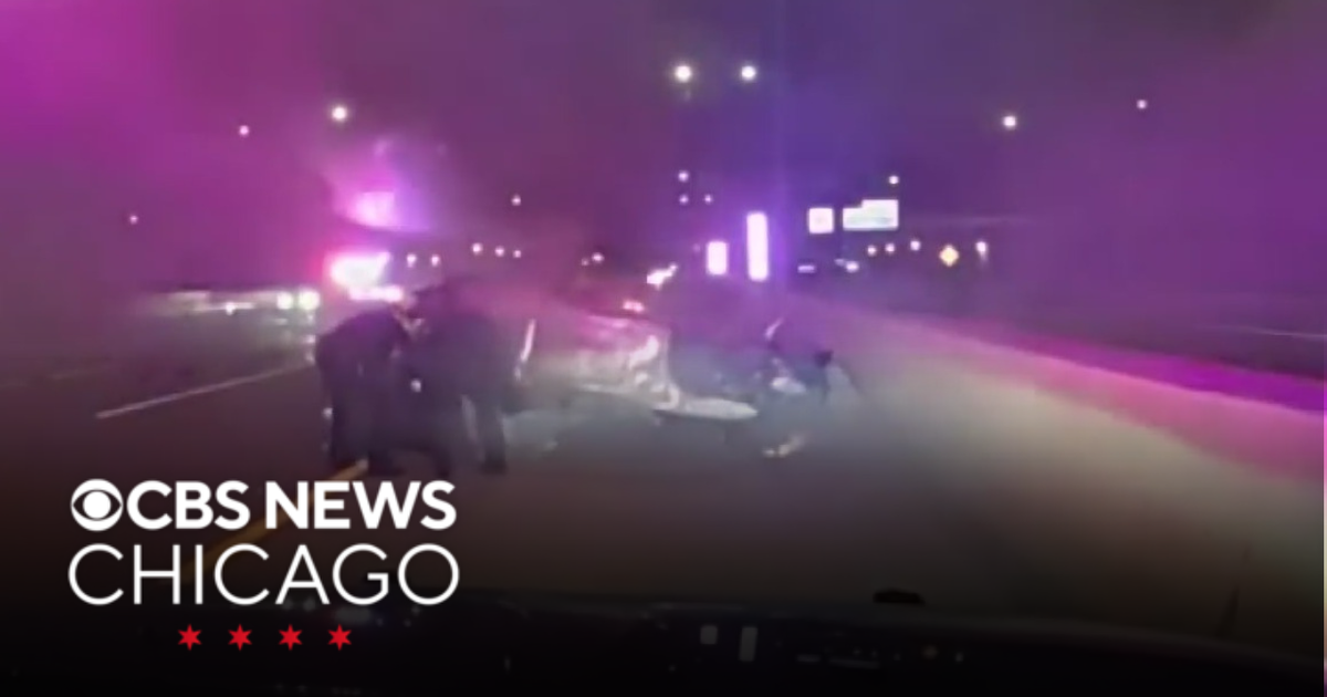 Video captures Oak Brook police saving man from burning car