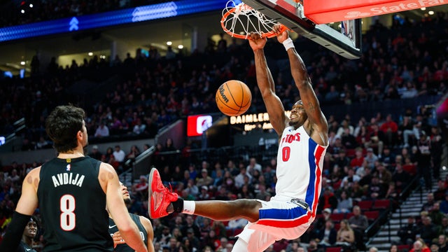 Pistons Trail Blazers Basketball 