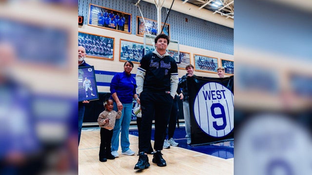 Aidan West Long Reach High School jersey retired 