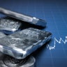 Silver Bullion Bars and Price Chart 