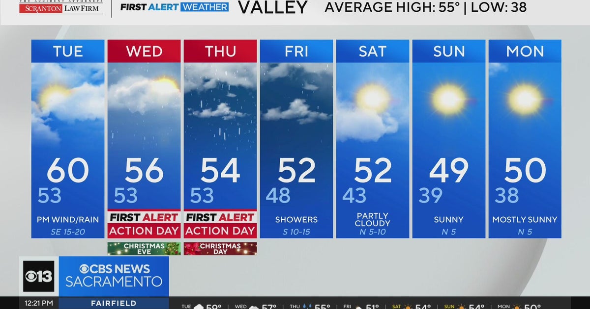 Tuesday afternoon Northern California weather forecast - Dec. 23, 2025