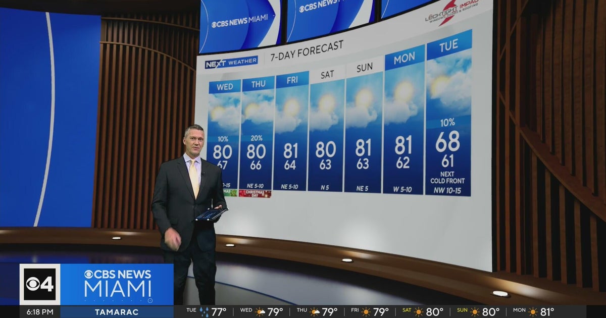 Bahamas‑born showers drift across South Florida, expected to fade overnight