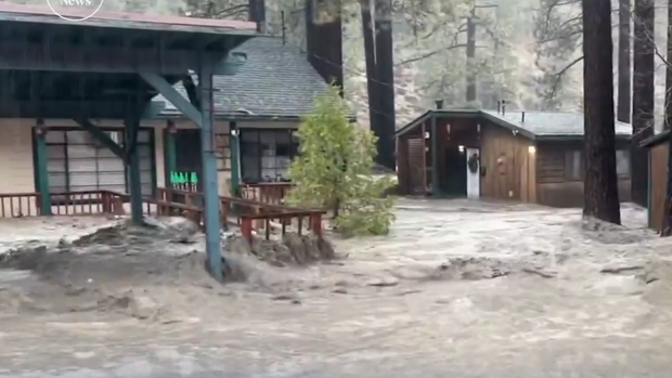 Flooding in Wrightwood