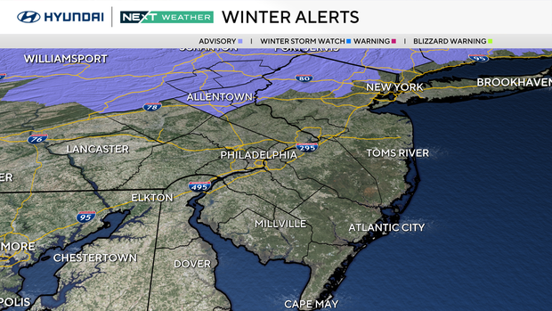 Cold, dry Sunday before rain moves across Philadelphia area. Here's the weather forecast 