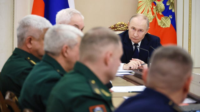 Russian President Putin chairs a meeting in Moscow 