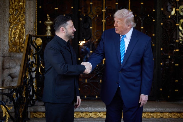 U.S. President Trump - Ukrainian President Zelenskyy meeting in Florida 