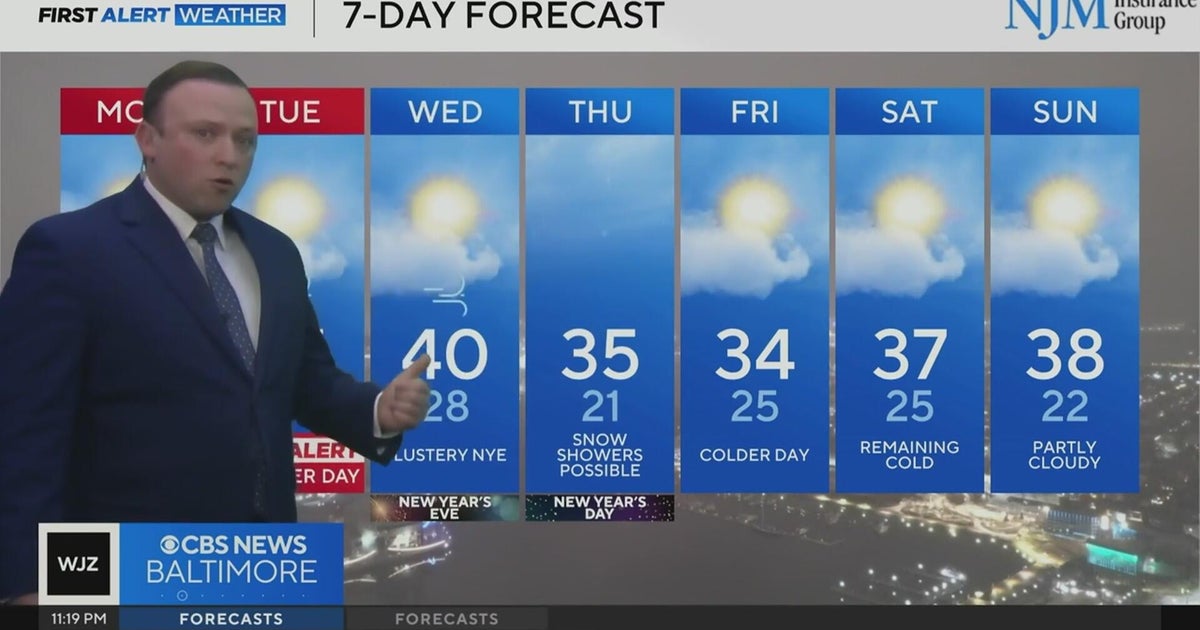 Stronger winds, cold air arrive in Maryland on Monday