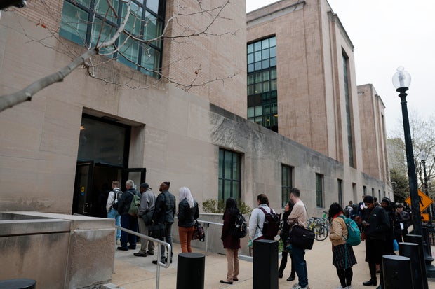 Health And Human Services Department Employees Collect Their Belongings, As More Cuts Are Announced By Trump Administration 