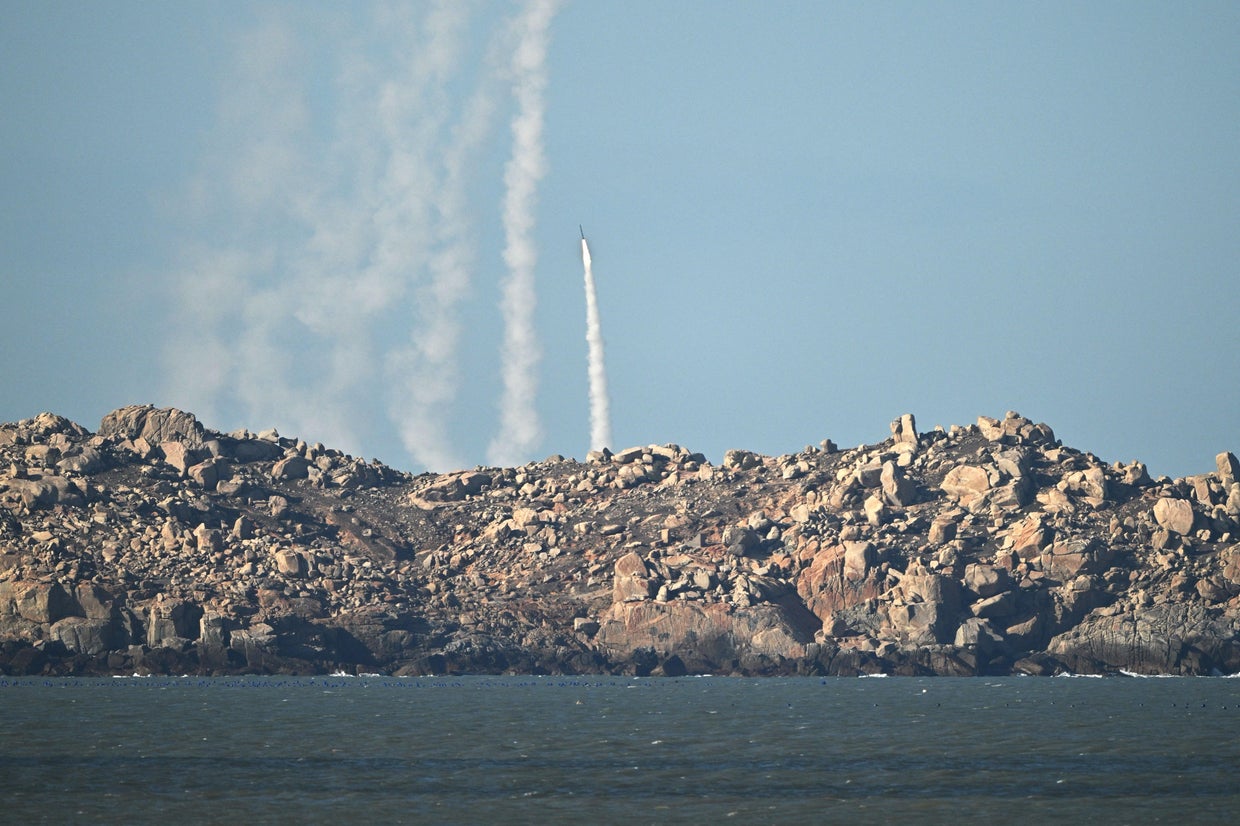 China fires missiles on second day of military drills Taiwan calls ...