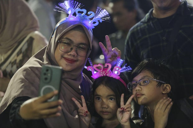 New Year Celebrations in Jakarta, Indonesia 