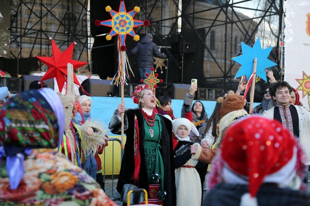 Performance By The Ukrainian Folk Band Lehit During Malanka 