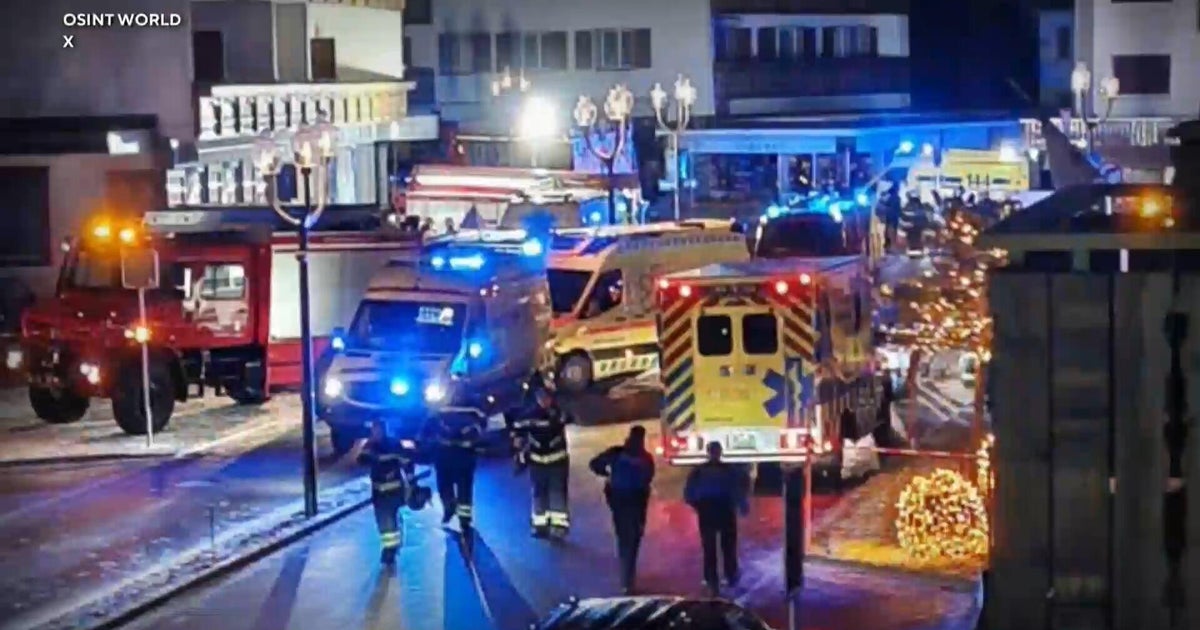 Dozens presumed dead after fire tears through bar at Swiss Alps ski resort