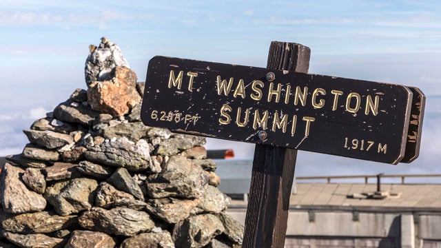 summit of Mount Washington in New Hampshire 