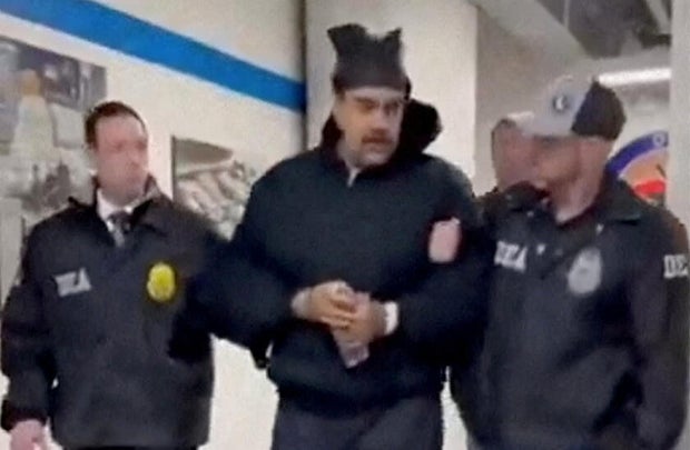 Venezuela's President Nicolas Maduro at the offices of the U.S. Drug Enforcement Administration (DEA) in New York 