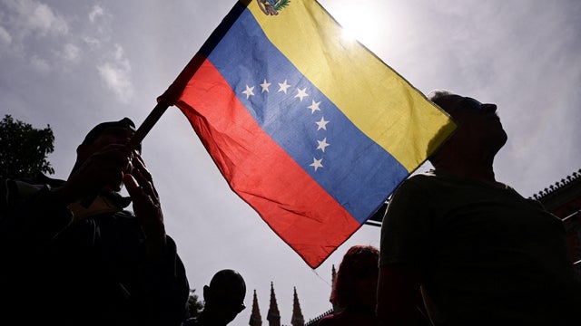 Venezuelan flag in Caracas, Venezuela 