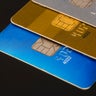 Several Credit Cards Selective Focus 