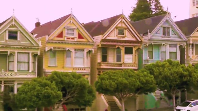Colorful Victorian homes in San Francisco 