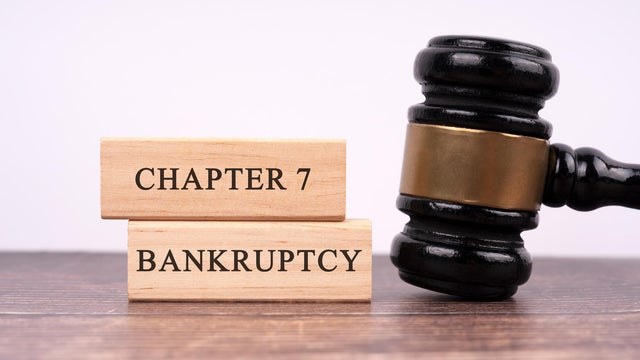 Chapter 7 Bankruptcy Business Law Concept 