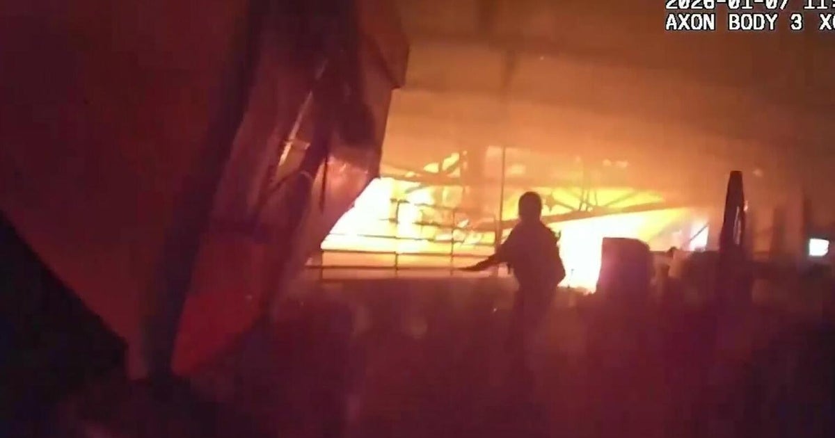 Officers rescue cows from burning barn