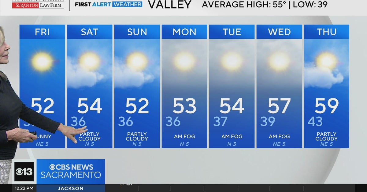 Friday afternoon Northern California weather forecast - Jan. 9, 2026