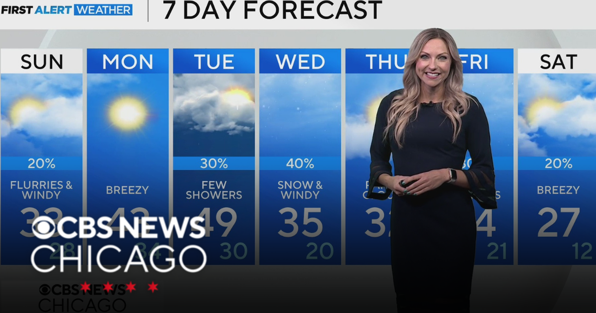 Few overnight snow showers for Chicago area - CBS Chicago