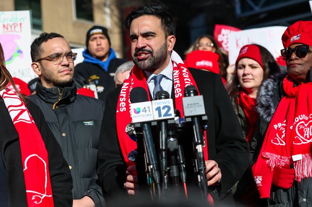 15,000 Nurses From Large Hospitals Go On Strike In New York City 