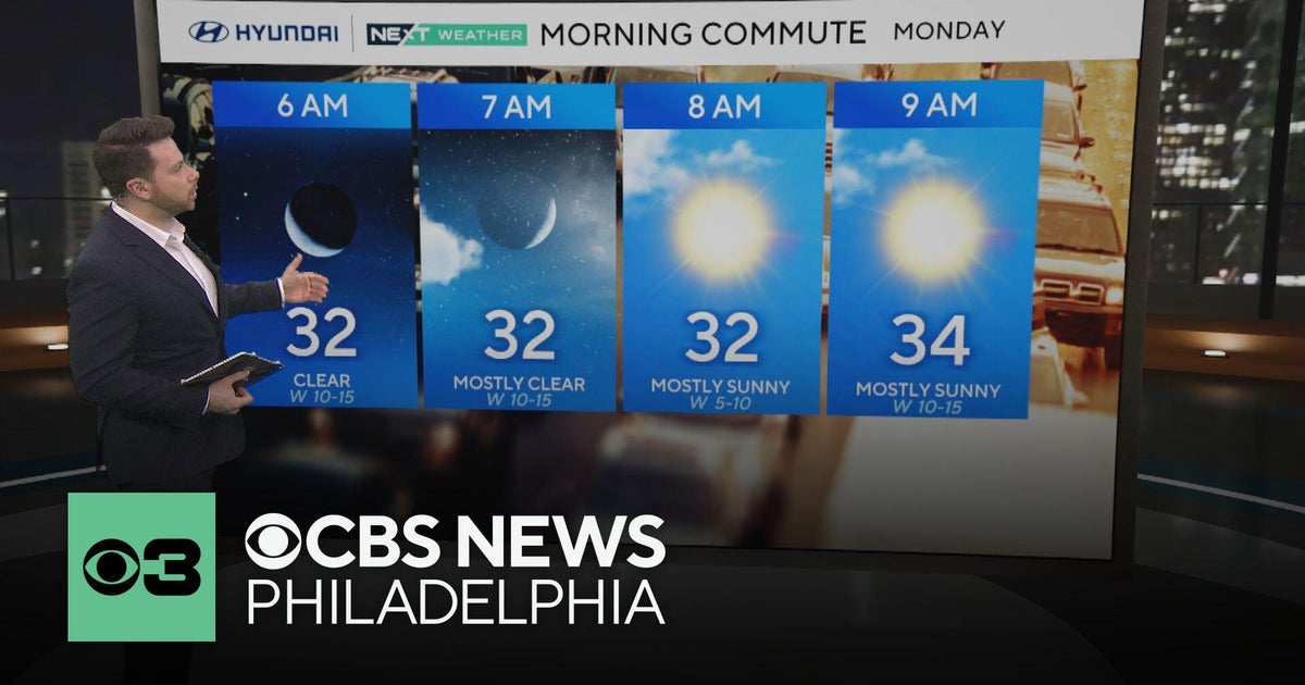 Cold start to the week in Philadelphia area, tracking a late-week storm