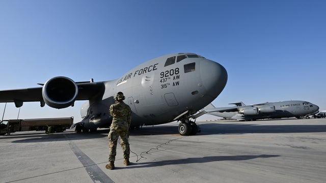 U.S. military transport aircraft 