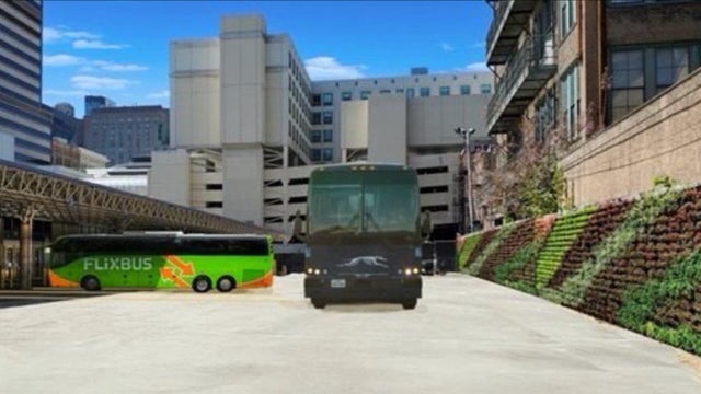 A rendering of planned reservations for the bus terminal 