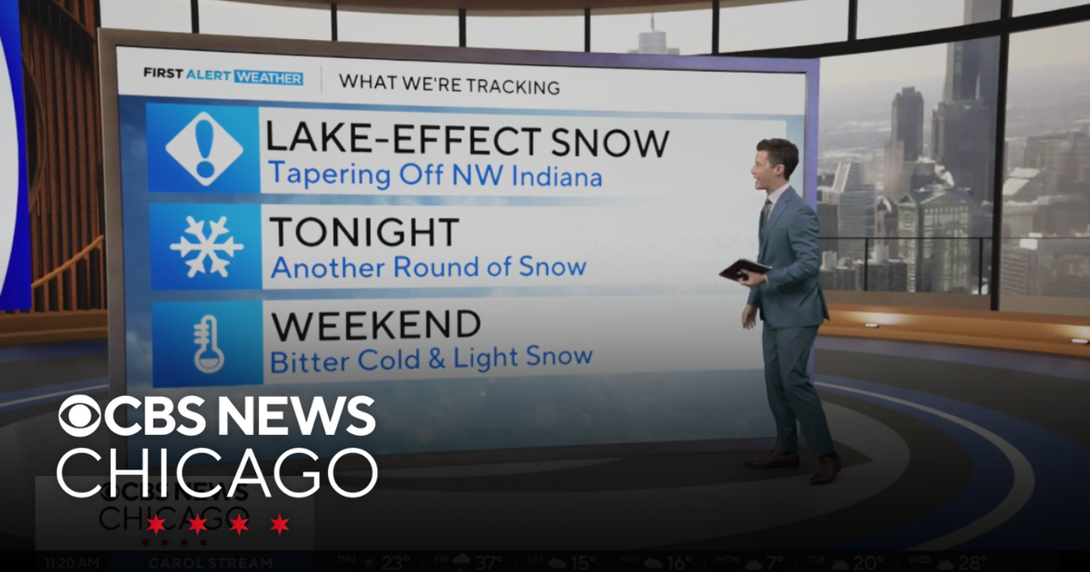 Another round of snow coming Thursday night in Chicago - CBS Chicago