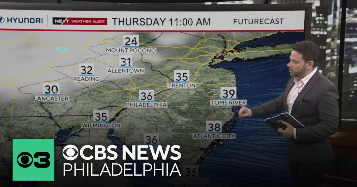 Windy and very cold Thursday in Philadelphia region - CBS Philadelphia