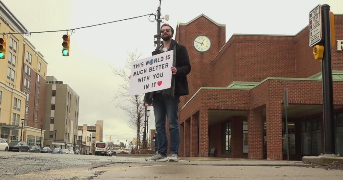 Pennsylvania man spreads positivity and love with motivational signs