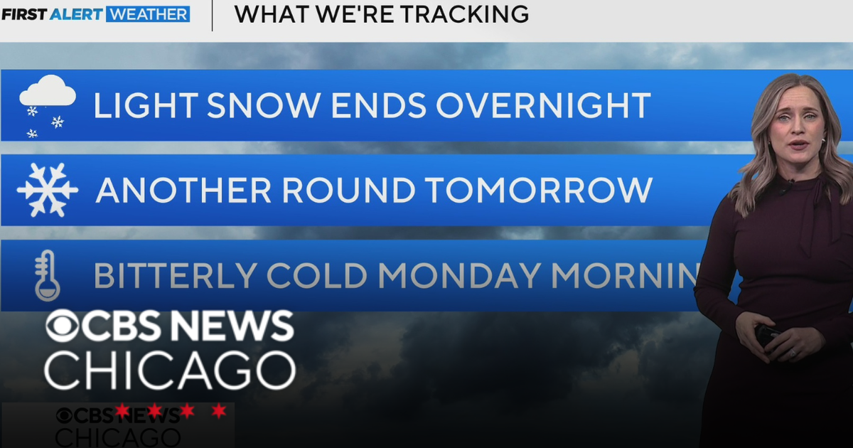 Chance of snow showers for Sunday