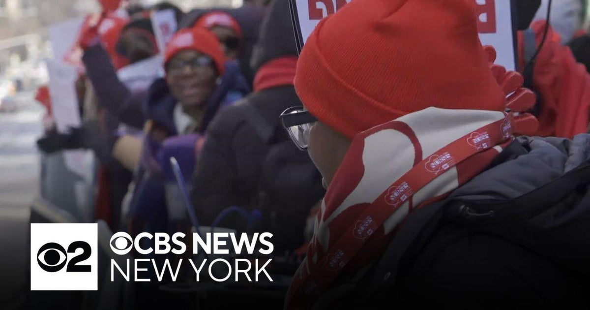 NYC nurses picketing in bitter cold on Day 8 of strike
