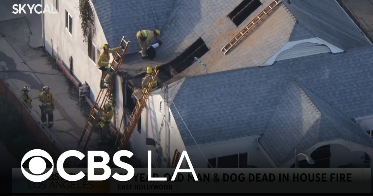 53-year-old man and pet dog killed in East Los Angeles house fire - CBS ...
