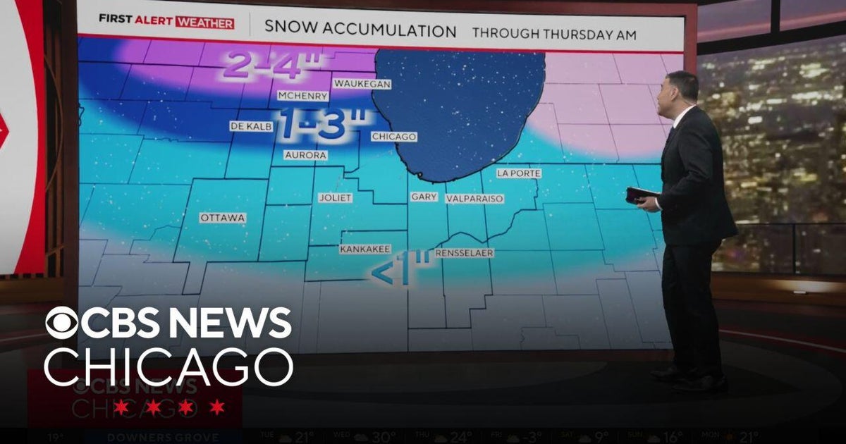 Snow threat through Wednesday morning - CBS Chicago
