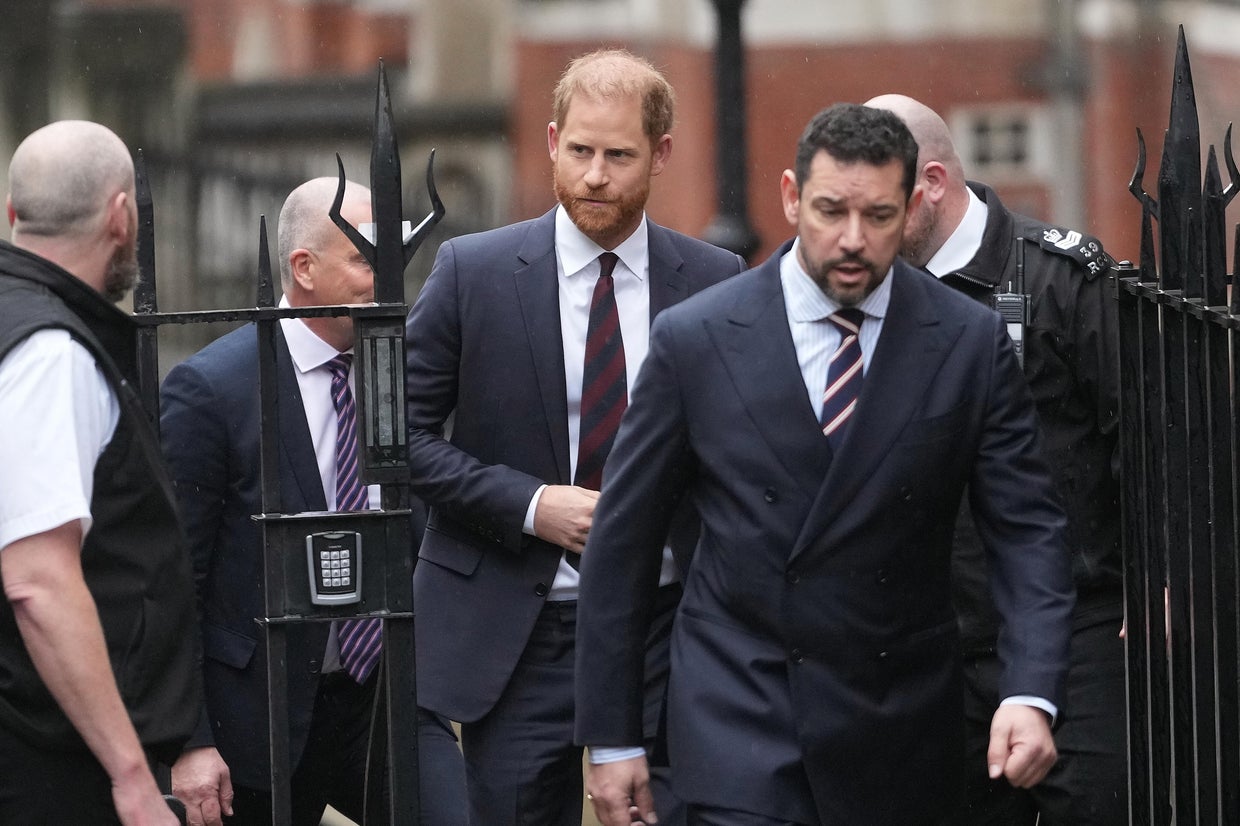 Britain's Prince Harry arrives at London's high Court in London on Wednesday, Jan. 21,‍ 2026.