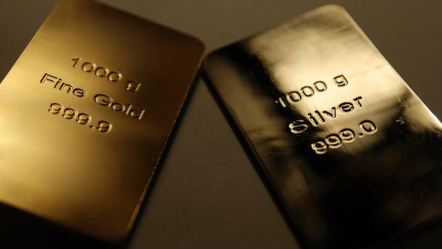 Bars of gold and silver 