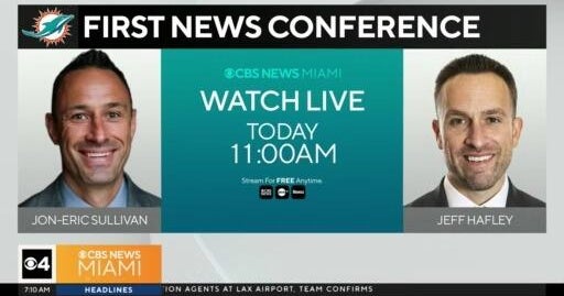 Miami Dolphins introducing new head coach, general manager - CBS Miami