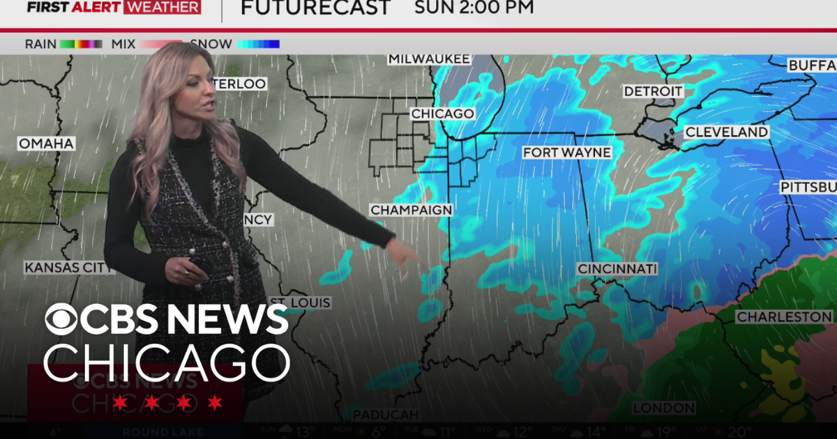 Snow to fall through Sunday morning in Chicago area - CBS Chicago