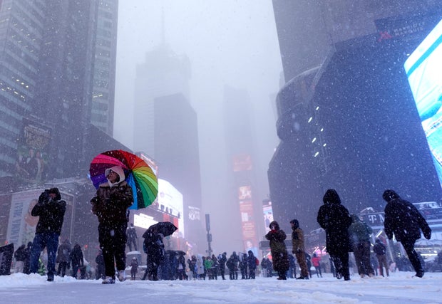 Snowstorm in New York City 