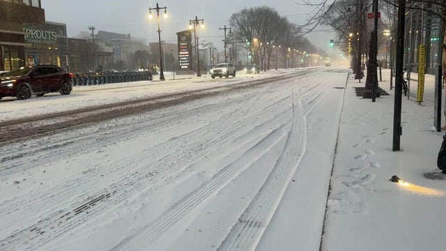 Snow in Center City, Philadelphia 