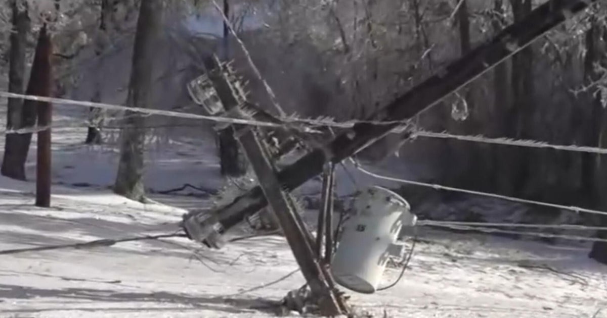 Winter storm covers southern states in ice, brings down trees and power lines