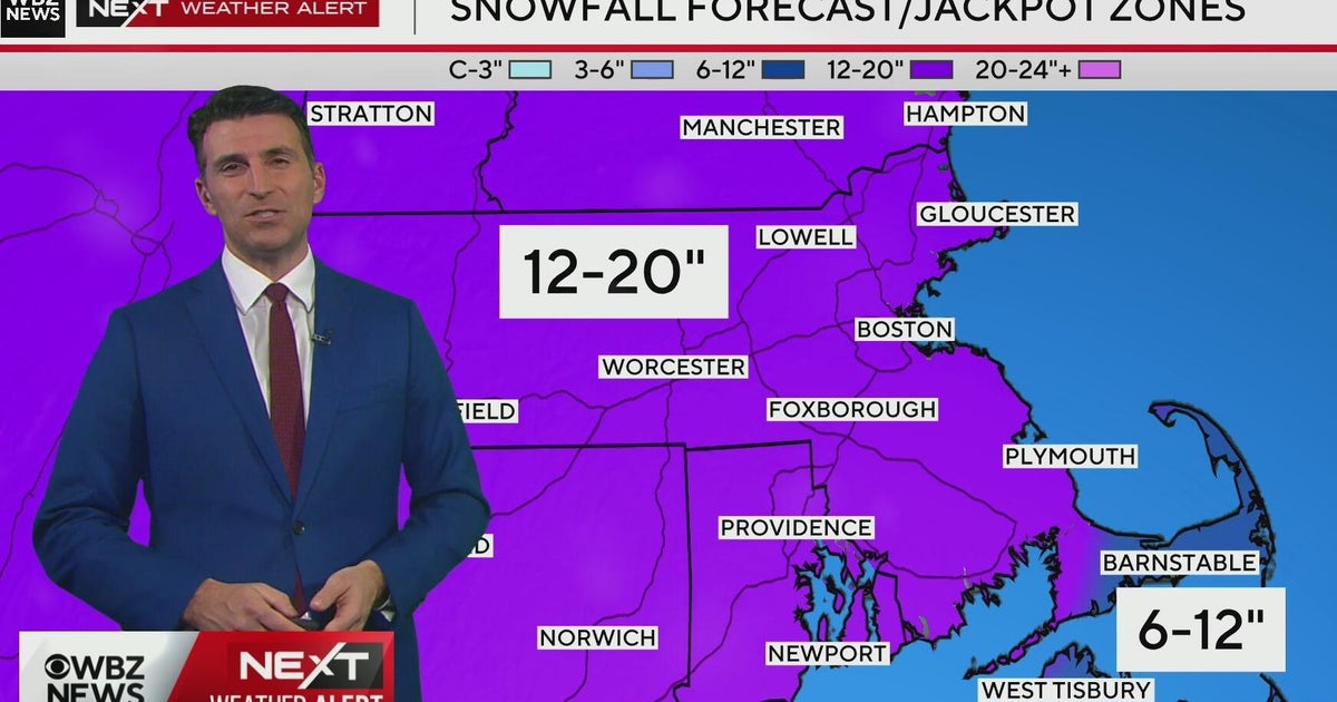 The latest weather forecast as a major winter storm buries Boston