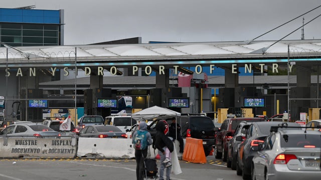 Mexican Troops Check Vehicles At US-Mexico Border 