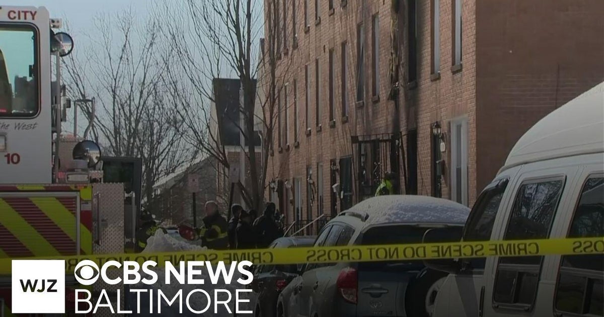 Man dead after rowhome fire in West Baltimore - CBS Baltimore