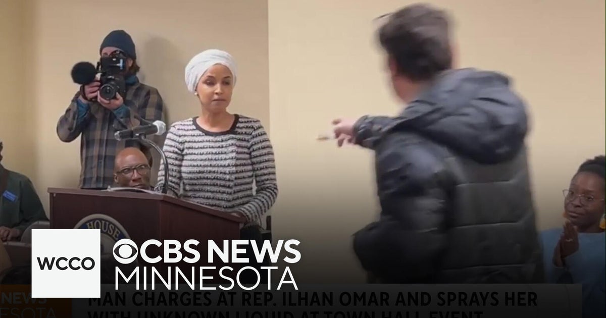 Man arrested after spraying Rep. Ilhan Omar with liquid substance at town hall