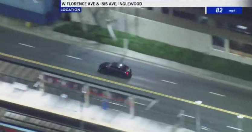 LAPD pursuing driver wanted for burglary across Los Angeles County