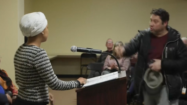 Rep. Ilhan Omar during a town hall 